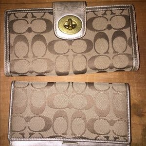 Coach wallet and checkbook